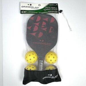 GrandSlam Performance 2 Player Paddle & 4 Ball 40 Holes Outdoor Pickleball Set